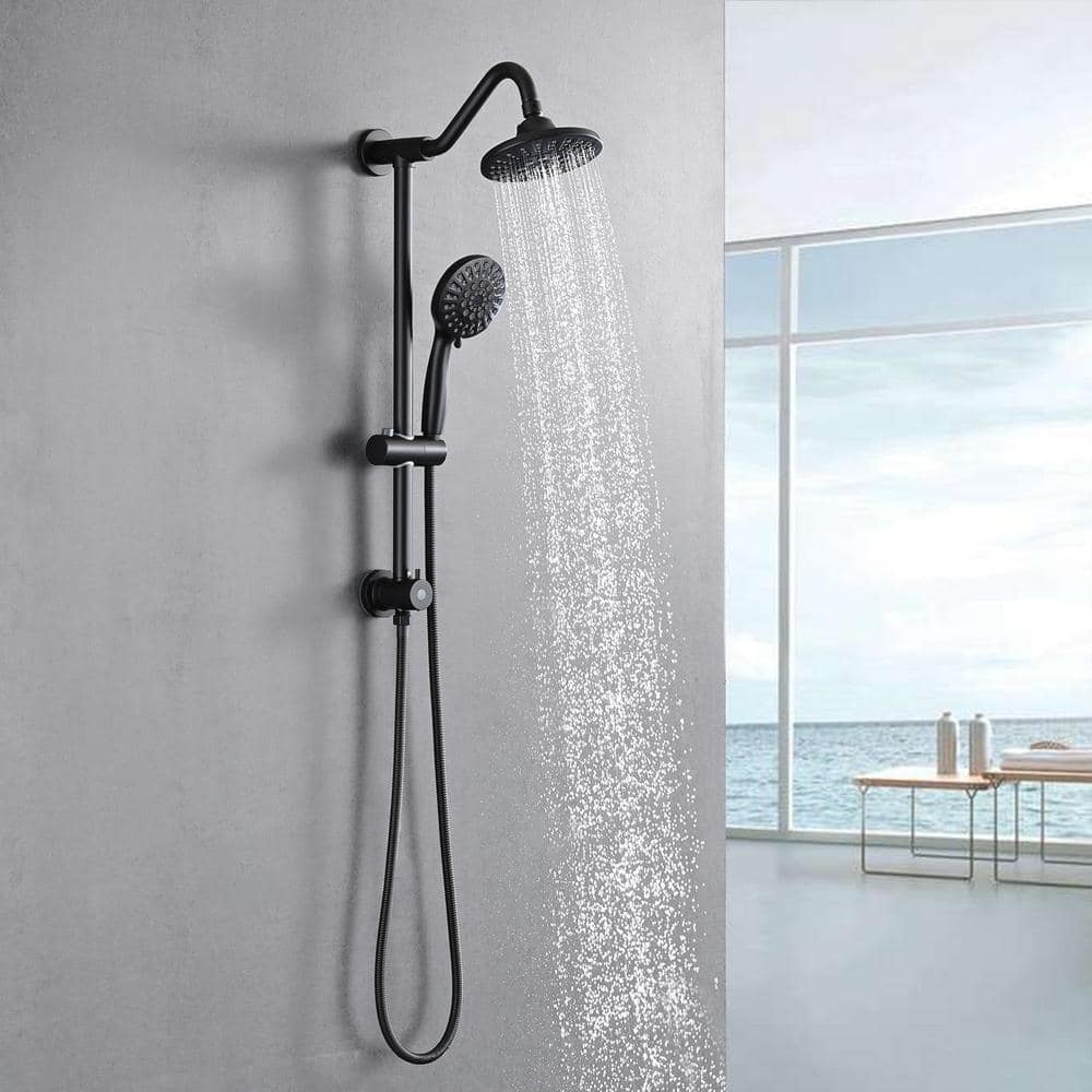 Single Handle 5-Spray Shower Faucet, 2.5-GPM Bathroom Rain Shower System wi