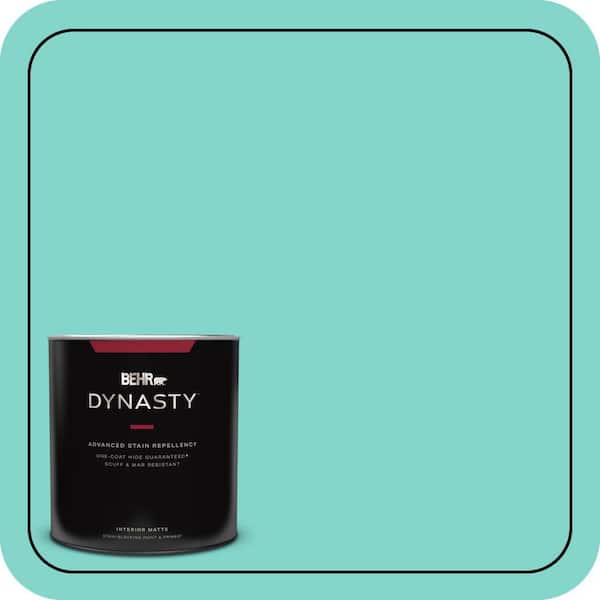 BEHR DYNASTY 1 qt. Home Decorators Collection #HDC-MD-09 Island Oasis One-Coat Hide Matte Interior Stain-Blocking Paint & Primer