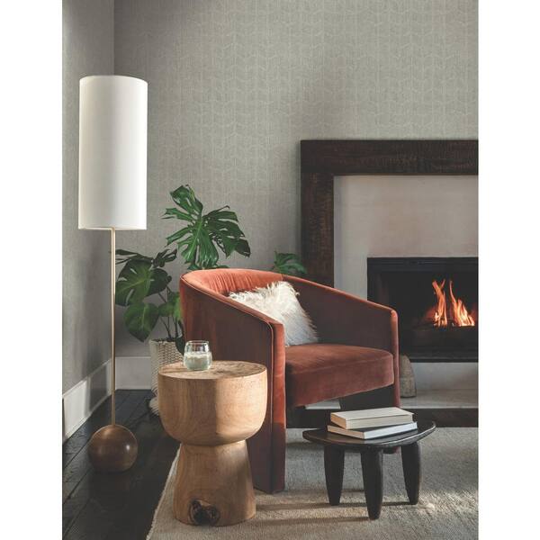 York Wallcoverings Charcoal Gilded Confetti Paper Unpasted Matte
