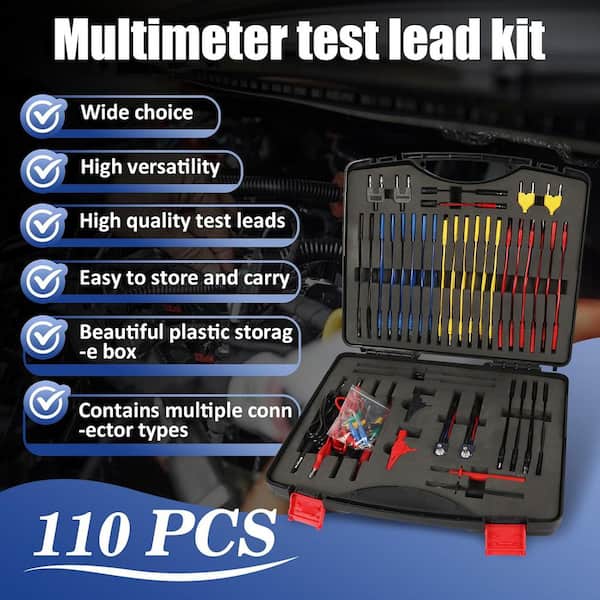 110 Pcs Automotive Circuit Multimeter Test Leads Kit Relay Wire - View #2