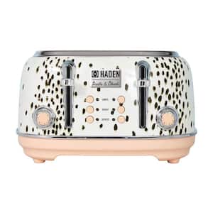 Margate 1500-Watts 4 Slice White/Brown Spots Wide Slot Toaster