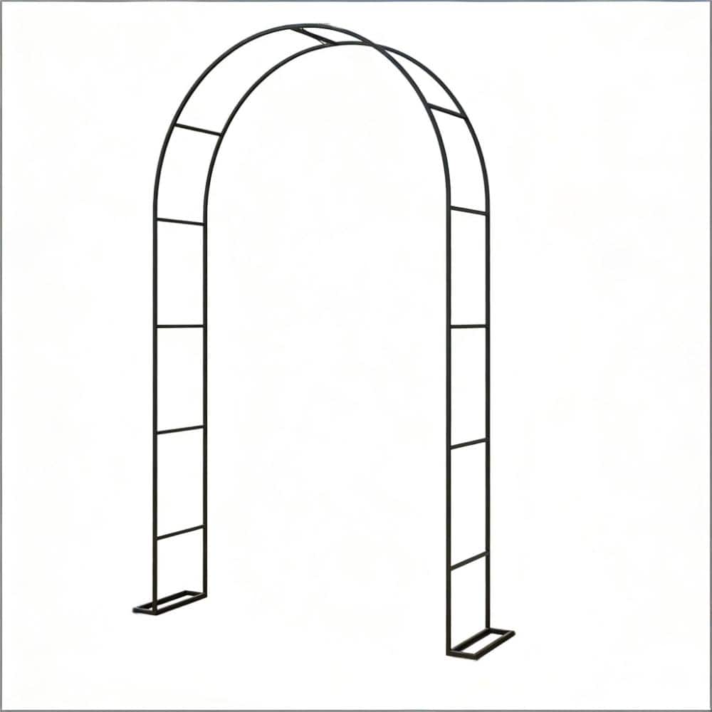 Black Metal Outdoor Arbor Trellis, Wedding Arch Stand price history on PriceWatchPro