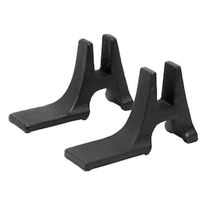8.75 in. L Black Fireback Supports