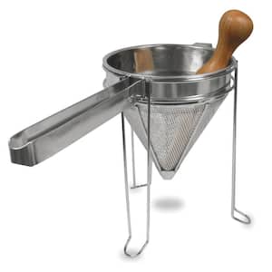 Stainless Steel Cone Strainer and Pestle Set