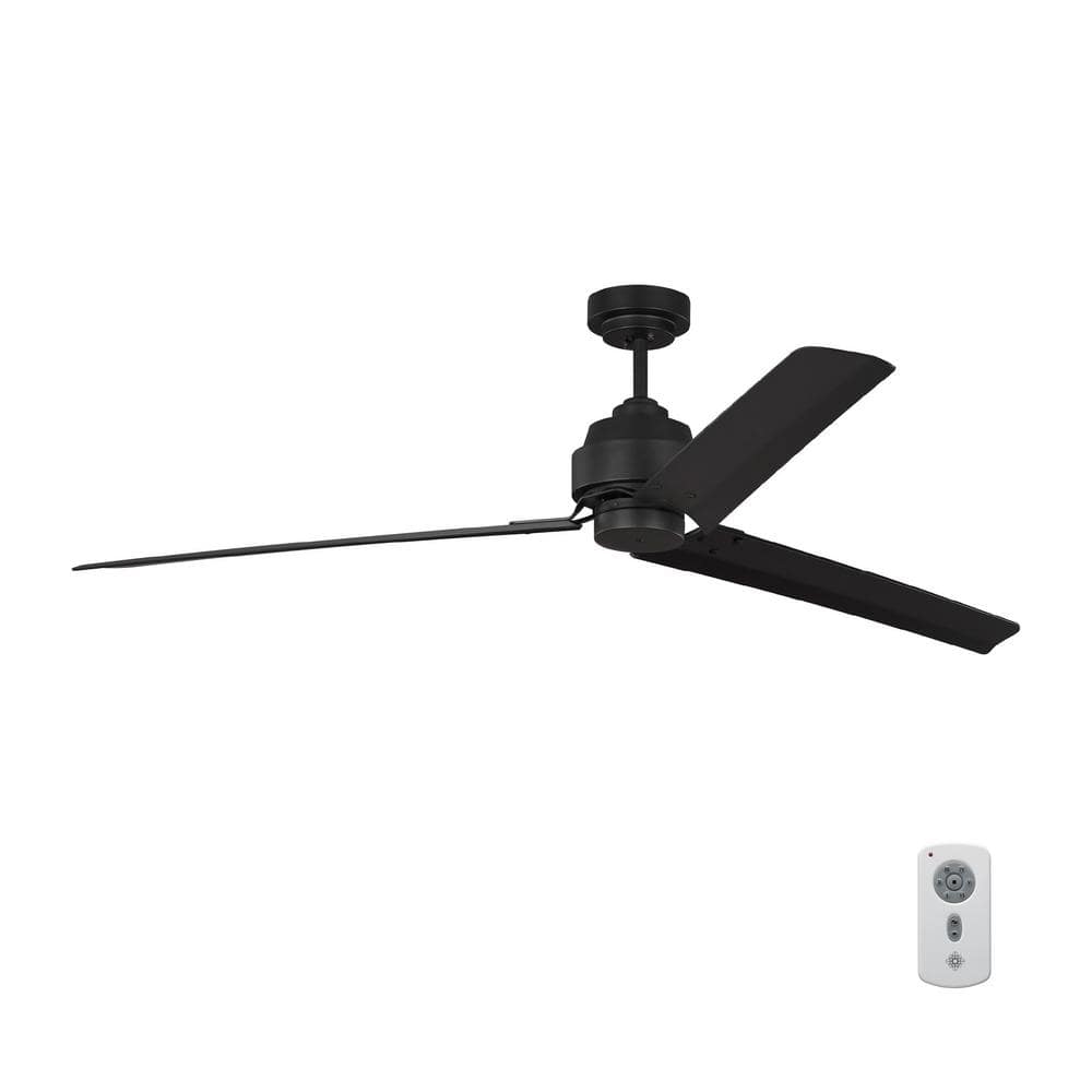 Midnight Black 68" Energy Star Ceiling Fan with Remote