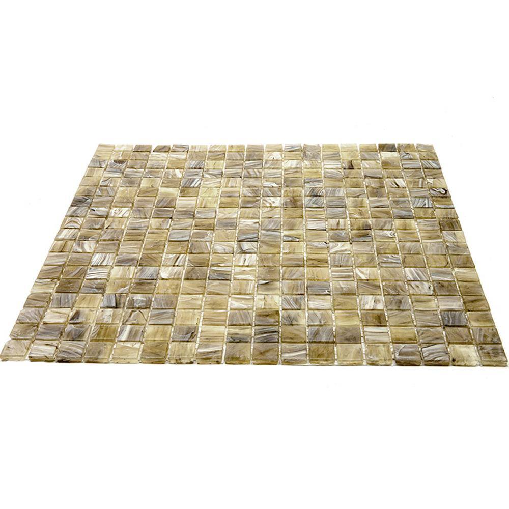 Golden Beige Glass Mosaic Wall and Floor Tile