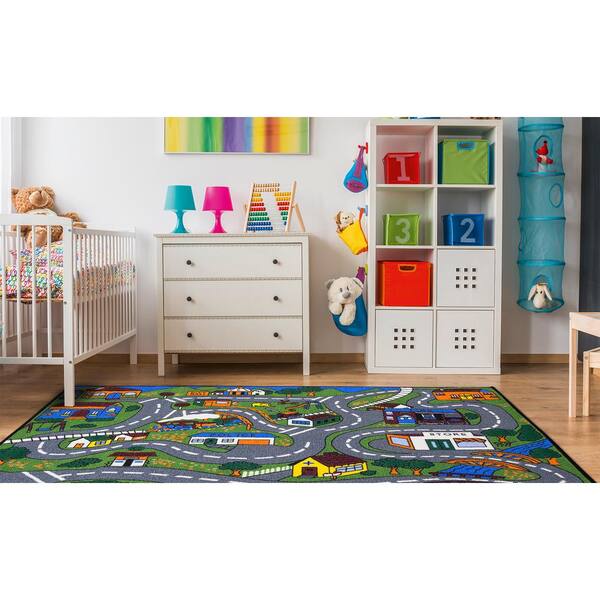 Game Rug Colorful Non-slip Gaming Rugs for Boys Bedroom Playroom