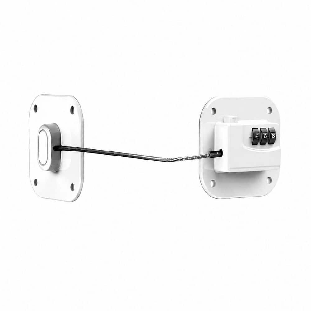White Combination Magnetic Door Latch Fridge Lock Child Safety Cabinet Catch Easy Install No Keys 2-Pack price history on PriceWatchPro