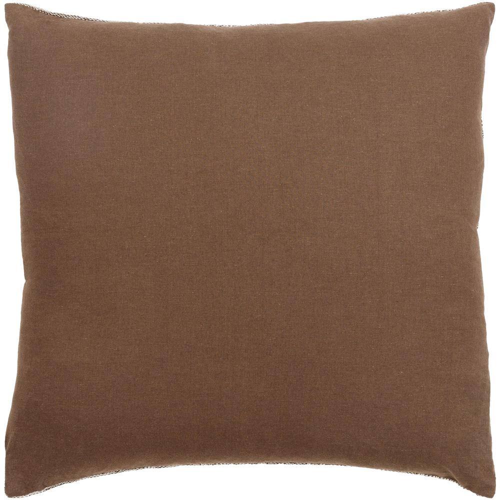 Myrna 22" Square Wool Blend Plaid Throw Pillow