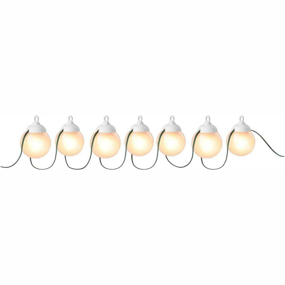 GTIN 039208994873 product image for 7-Light White Incandescent Mini Globe Lantern Patio String Light | upcitemdb.com