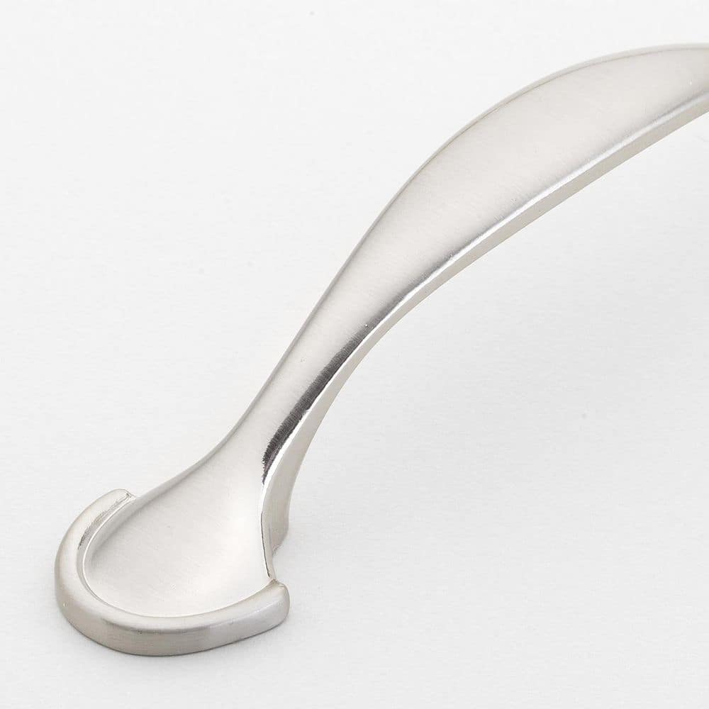 Satin Nickel 6" Traditional Arch Cabinet Pulls with Mounting Hardware