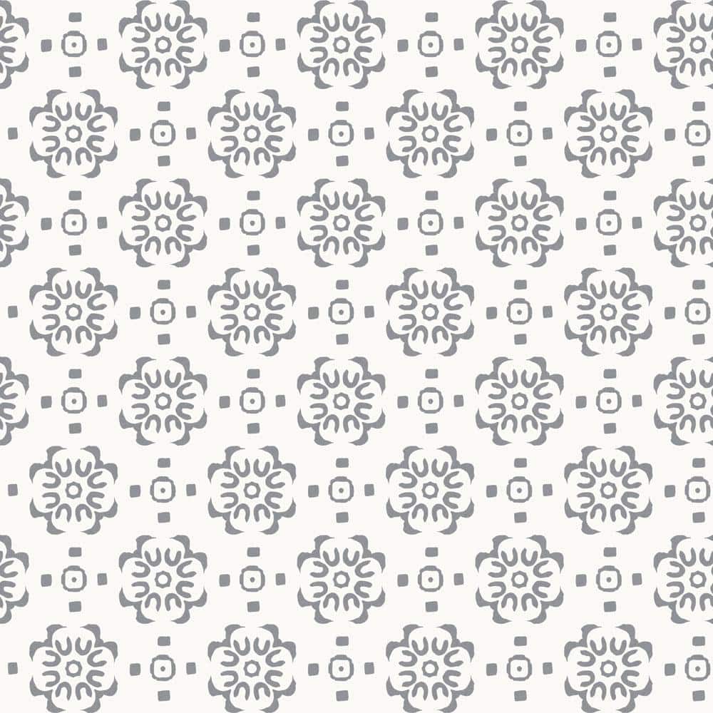 Tempaper Classic Grey Decorative Tile Vinyl Peel and Stick Wallpaper Roll (Covers 28 sq. ft.)