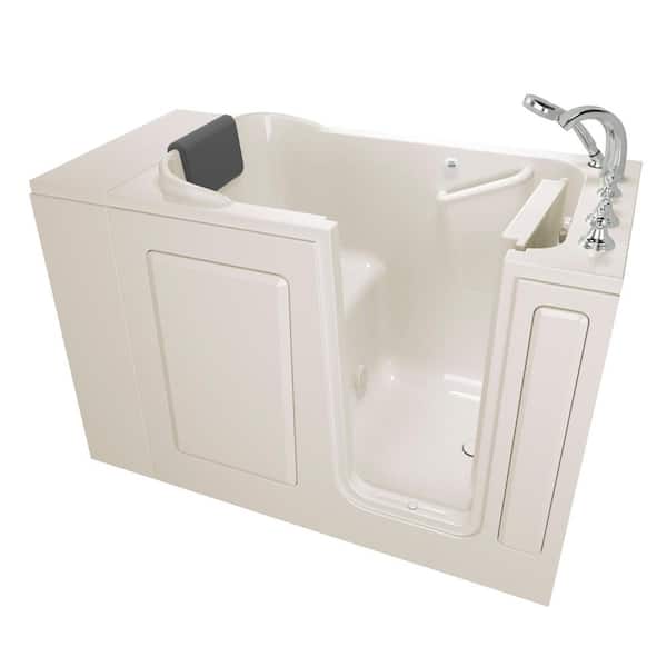 American Standard Gelcoat Premium Series 48 in. x 28 in. Right Hand Drain Walk-in Soaking Bathtub in Beige
