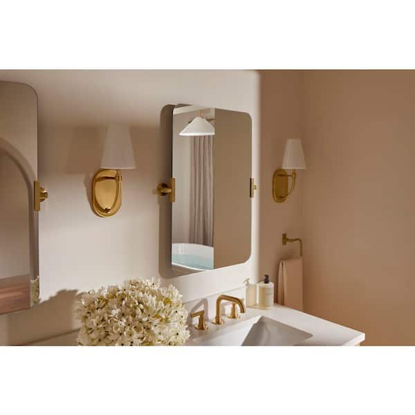 KOHLER Castia By Studio McGee 29.5 in. H x 22.8 in. W Rectangular Framed Wall Mount Bathroom Vanity Mirror in Matte Black