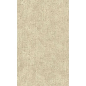 Cream Grasscloth-Like Machine Washable Natural, 57 sq.ft. Non-Woven Non-Pasted Double Roll Wallpaper