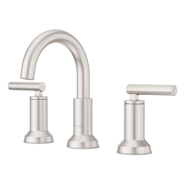 Capistrano 2-Handle 8" Widespread Bathroom Faucet Spot Defense Brushed Nickel