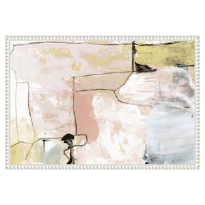 "Abstract Pastels" by Dan Hobday 1-Piece Floater Frame Giclee Abstract Canvas Art Print 16 in. x 23 in.