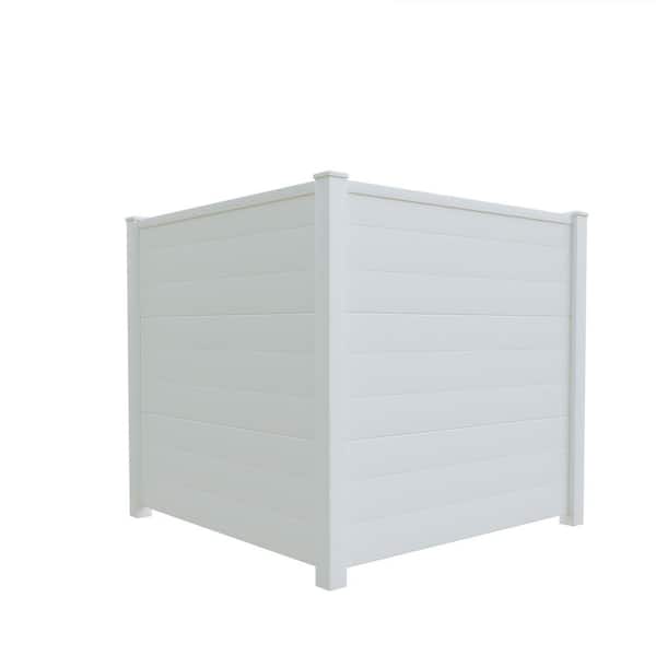 Dovelina 35 in. H x 48 in. W Vinyl Garden Fence, White