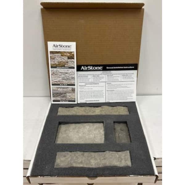 Spring Creek Gray 13 in. x 13 in. Cement Wall Tile Sample Kit