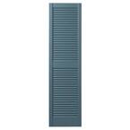 Ply Gem 15 in. x 59 in. Open Louvered Polypropylene Shutters Pair in ...