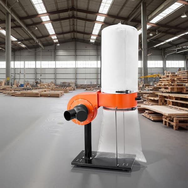 SKYSHALO 800 CFM Dust Collector, 2.5 Micron Vortex Cone Dust