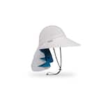 Women's One Size Fits All White Sundancer Hat with Neck Cape