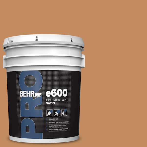 5 gal. #PPU3-13 Glazed Ginger Satin Exterior Paint