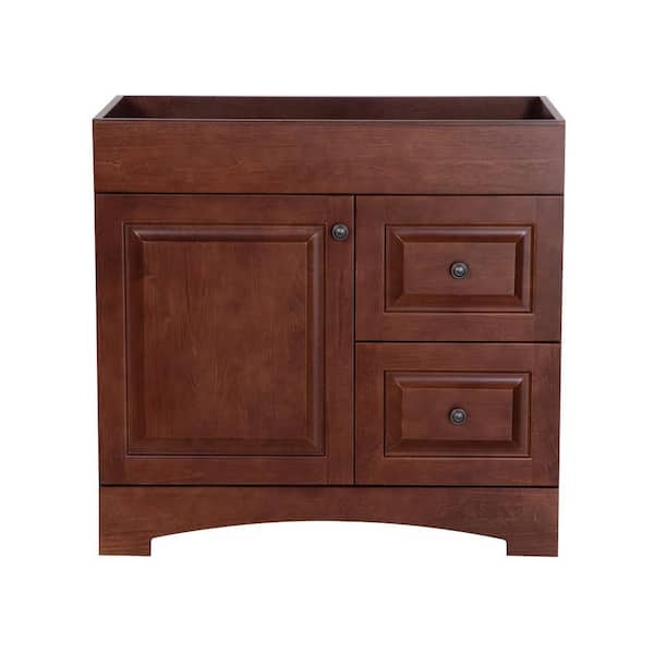 St. Paul Summit 36 in. W x  22 in. D x  34 in. H Bath Vanity Cabinet without Top in Auburn