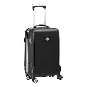 NFL Miami Dolphins 21 in. Black Carry-On Hardcase Spinner Suitcase