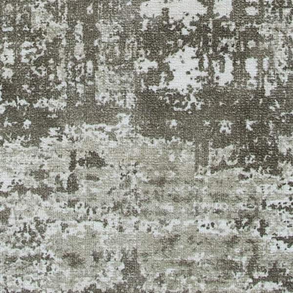 Monty Brown, Cream and Gray 8 ft. x 10 ft. Geometric Area Rug