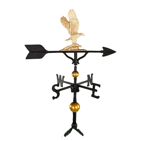 Montague Metal Products 32 in. Deluxe Gold Eagle Weathervane