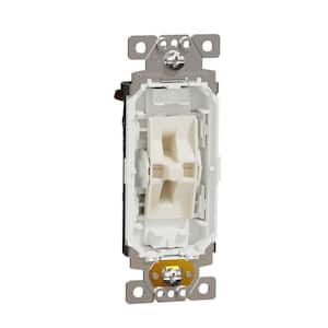 X Series 15 Amp 3-Way Switch Module Rocker Back Wire Light Switch White (Requires Rocker Plate)