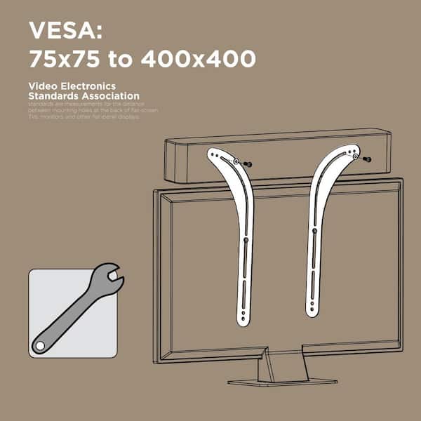 Medla Universal Soundbar Bracket Under Or Above TV, Soundbar Mount Fits - View #8
