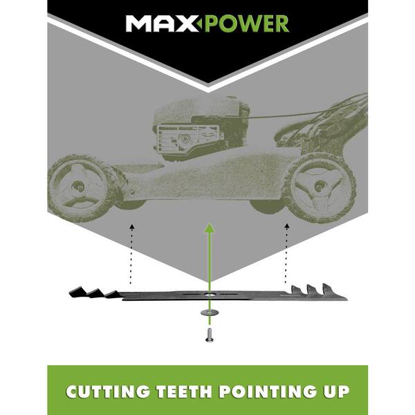 MaxPower 3 Blade Commercial Mulching Set for Many 48 in. Cut
