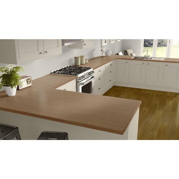 2 in. x 3 in. Laminate Sheet Sample in Castle Oak with Standard Fine Velvet Texture Finish