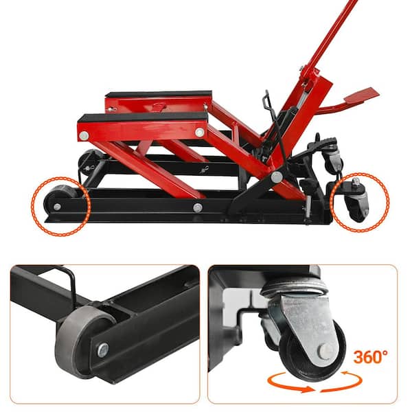 MYWISH Hydraulic Motorcycle 1500 lbs. ATV and Motorcycle Jack with
