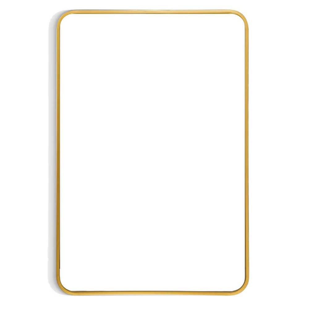 20 in. W x 28 in. H Round Corner Rectangular Metal Framed Wall Mount Modern