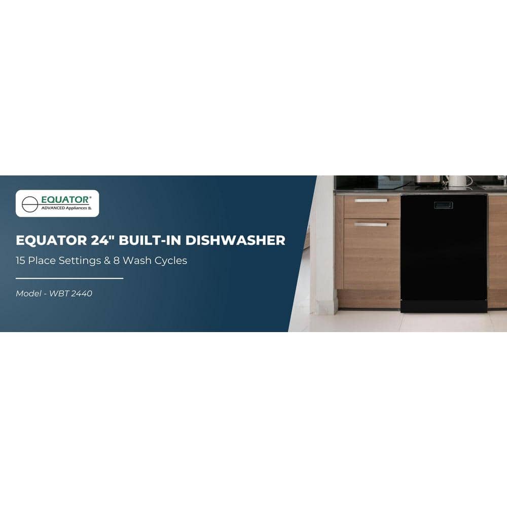 Black 24-Inch Energy Star Top Control Dishwasher