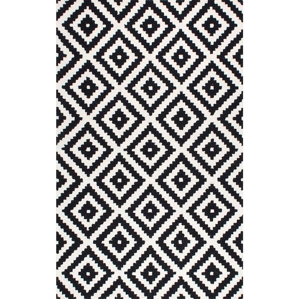 Kellee Contemporary Black 10 ft. x 14 ft. Area Rug