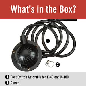 Air Activated Foot Switch Replacement Assembly/Control for Sink & Drum Drain Cleaning Machines