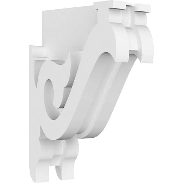 Ekena Millwork 1-7/8 in. x 6 in. x 4 in. PVC Florence Corbel