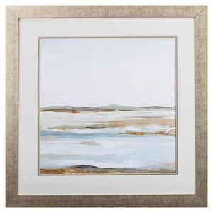"Vastness I" Framed Abstract Wall Art Print 30 in. x 30 in.