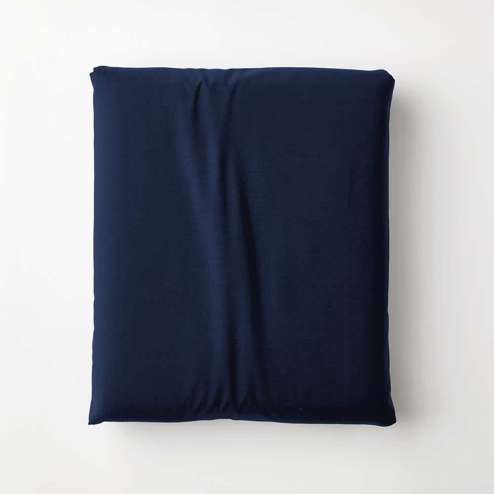 The Company Store Company Cotton Navy Solid 300-Thread Count Cotton ...