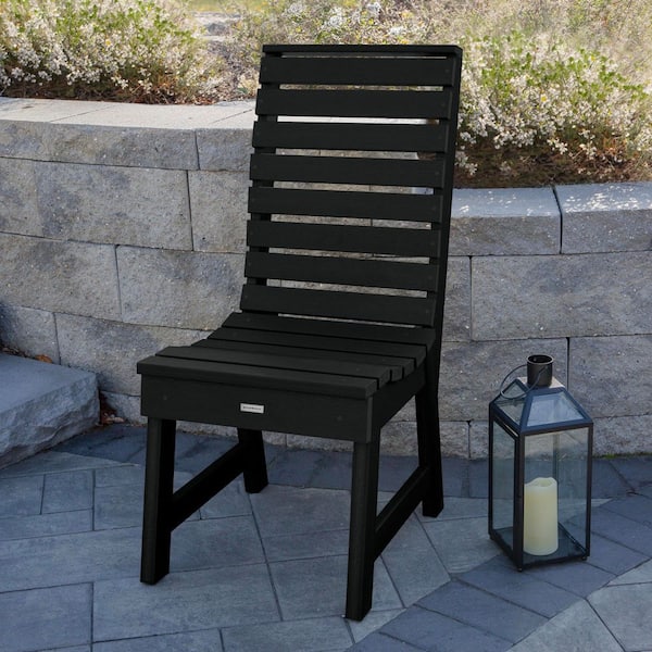 Weatherly Black Recycled Plastic Dining Side Chair