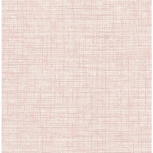 Tuckernuck Rose Linen Pink Wallpaper Sample