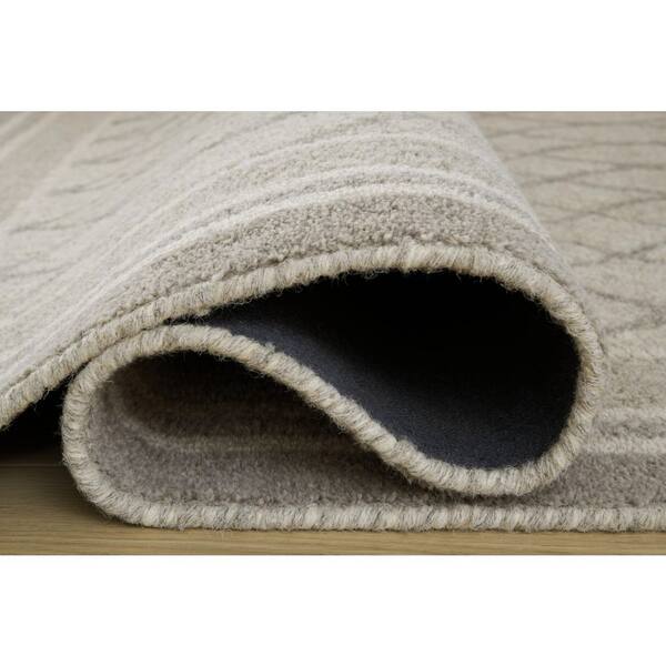 Wimney 5 ft. x 7 ft. Gray Border Area Rug