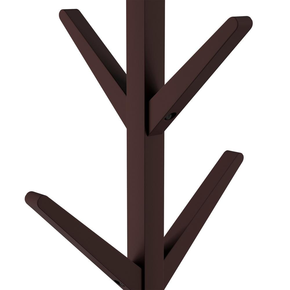 Lavish Home Freestanding 8-arm Coat Rack Stand with Modern Finish, Espresso