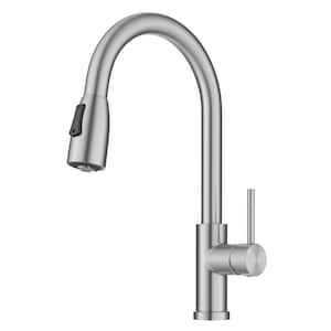 Coda 2-Function Single Handle Pull Down Sprayer Kitchen Faucet in Spot-Free Stainless Steel