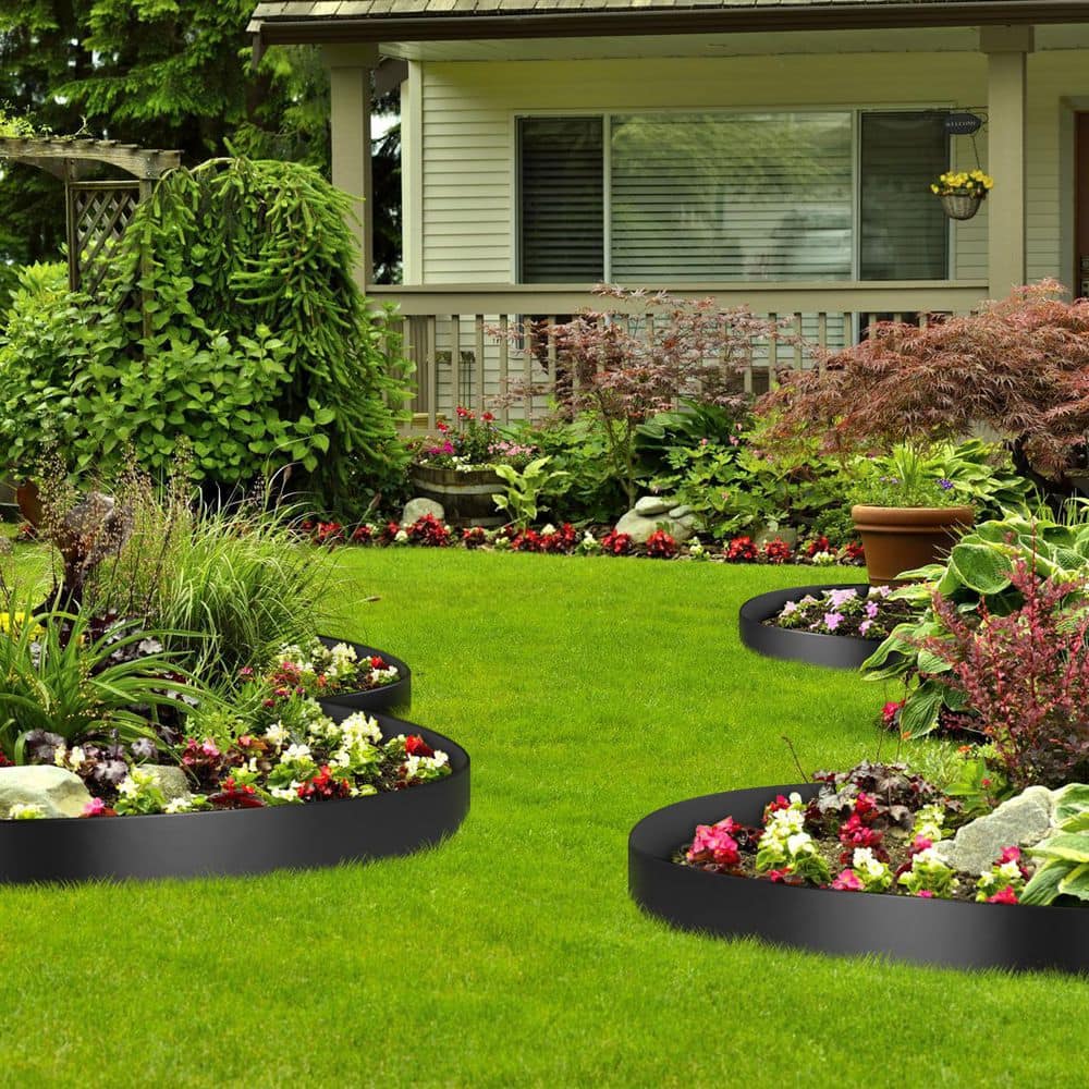 Black Recycled HDPE 40 ft Landscape Edging