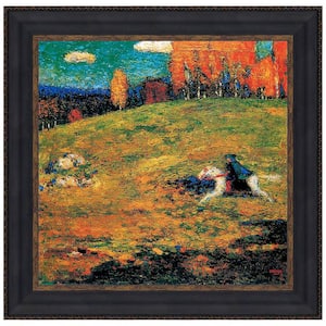 The Blue Horseman, 1903 by Wassily Kandinsky Framed Country Oil Painting Art Print 37.75 in. x 38.25 in.